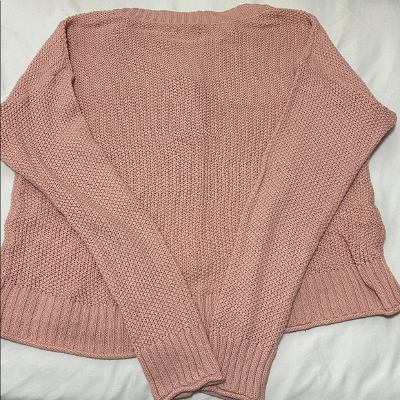 AEO Pink Button Up Knit Sweater (size XS) - Picture 2 of 3